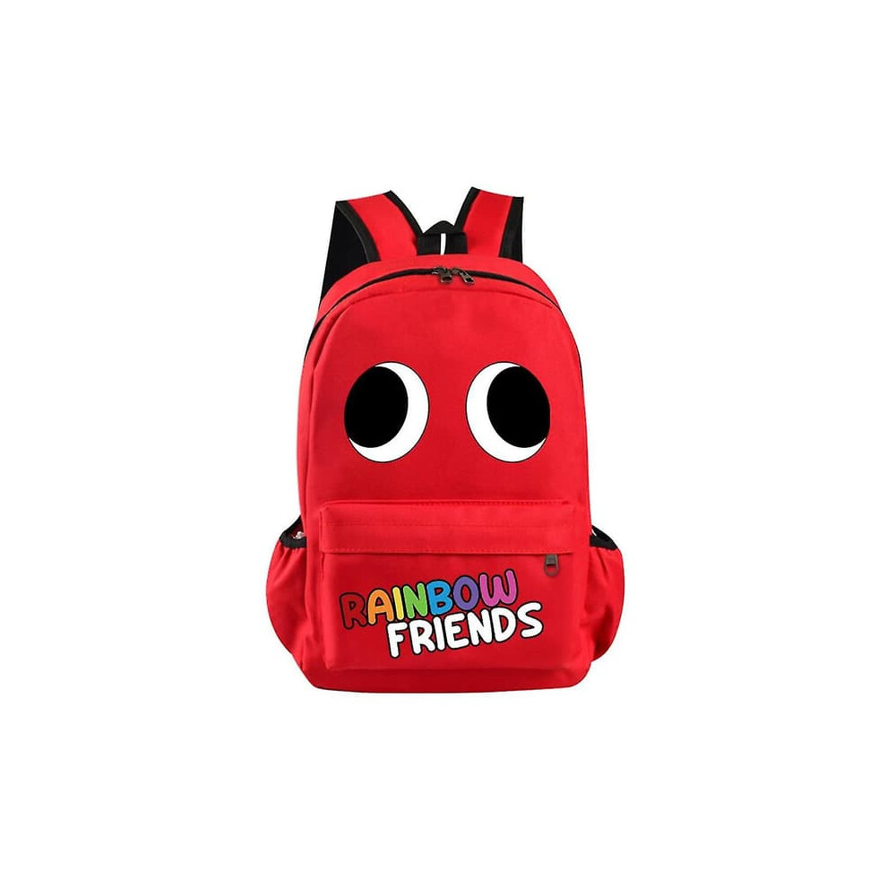 Roblox Rainbow Friends backpack for kids red large capacity