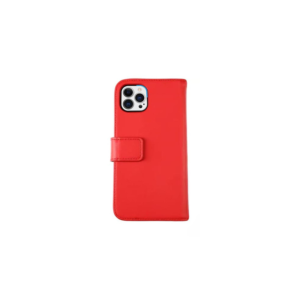 Iphone 12/12 Pro Leather Wallet Case - Red 962029712473