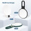 Double-sided makeup mirror 1X/30X foldable portable matte 7
