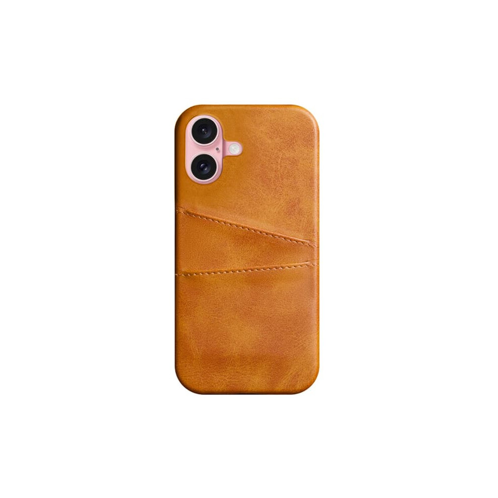 Iphone 16 Card Holder Case With Charging Port Cutout - Gray 962029708674