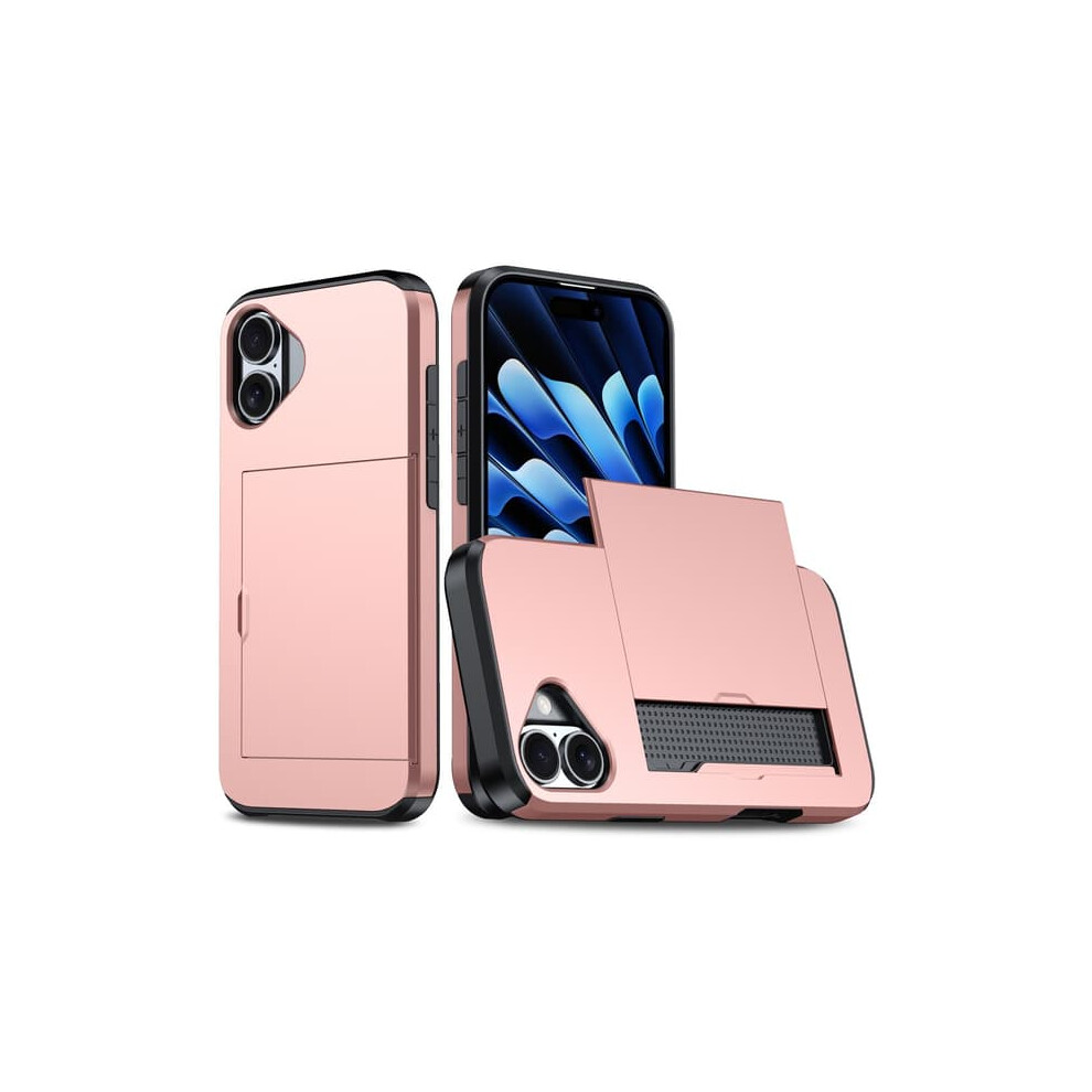 Skalo Iphone 16 Armor Case With Card Holder Rose Gold 962029371748