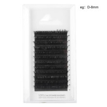V-shaped false eyelashes D type 0.05mm 8mm
