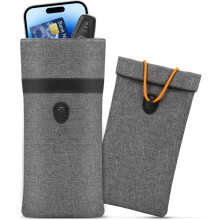 Bolsas Faraday para llaves de coche y teléfono móvil, paquete de 2 unidades. Funda para llaves con bloqueo de señal.