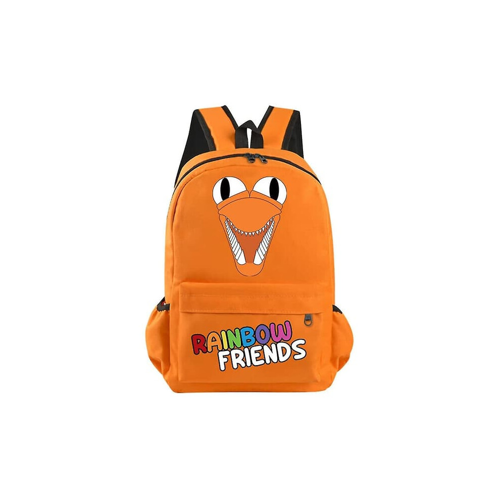 Roblox Rainbow Friends backpack for kids orange large