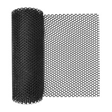 Plastic Garden Fence Netting Black Durable 1 Roll