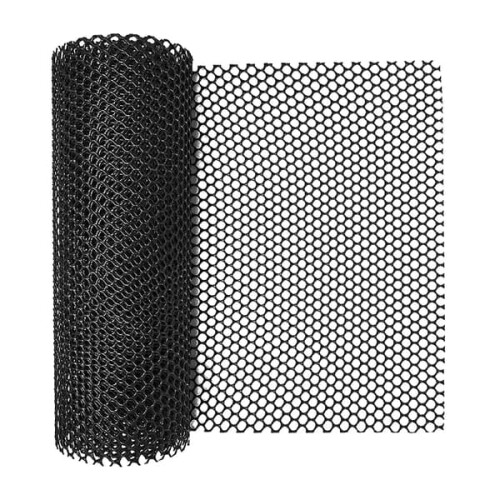 Plastic Garden Fence Netting Black Durable 1 Roll