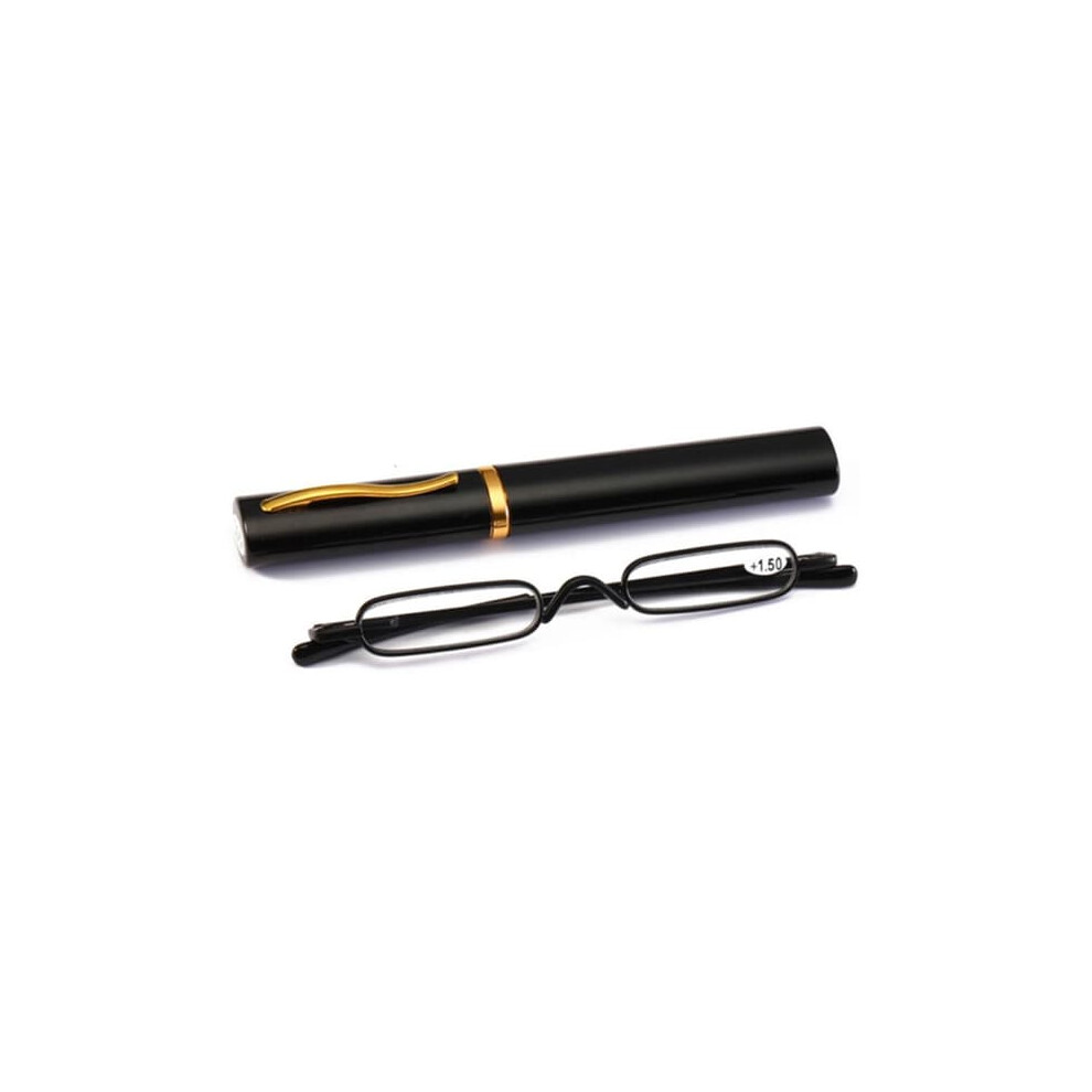Reading Glasses +1.0 To +4.0 Diopter With Case Black 962029700388