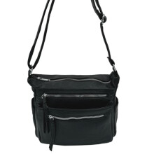 Black spacious shoulder bag