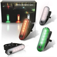 Kajak-Navigationslichter, Hecklichter, batteriebetrieben, wasserdichte Kajaklichter für Nachtkajakfahren, Paddleboard-Beleuchtung