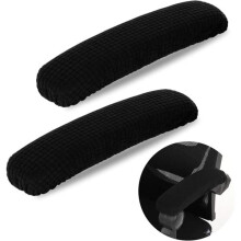 Office Chair Armrest Covers Black 1 Pair