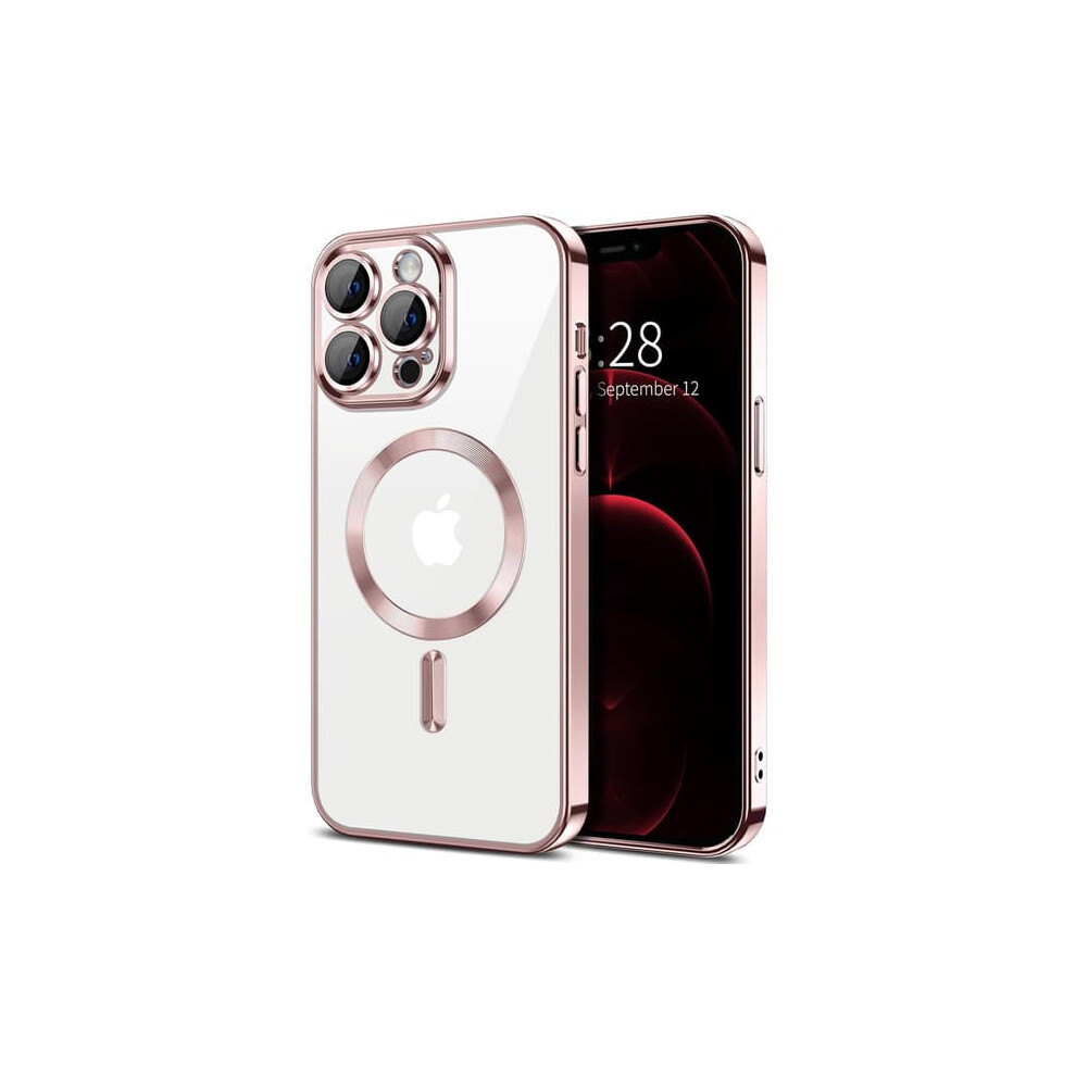 Iphone 13 Pro Case Metallic Slim Magnetic Rose Pink 962029700838