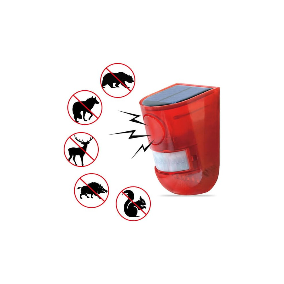 Solar Alarm With Sound, Light, And Motion Detector 110 Db 962125900071