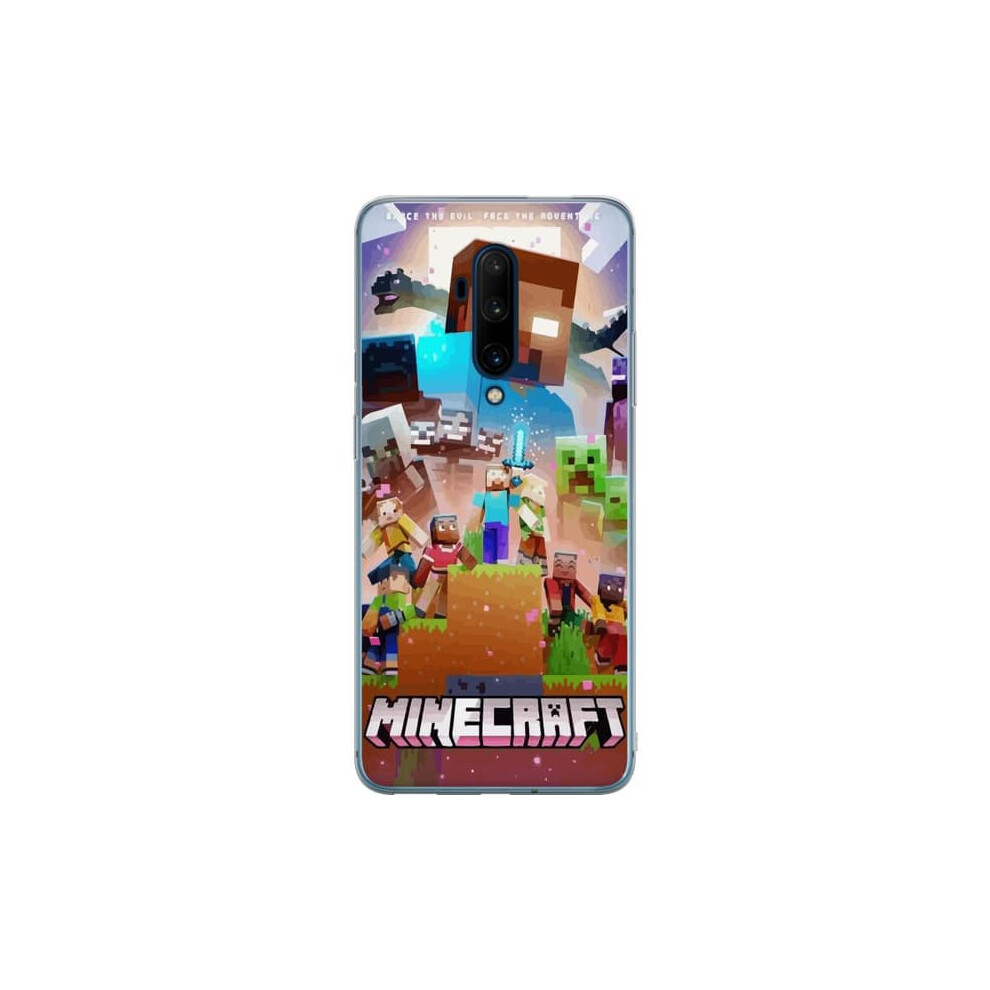 Oneplus 7T Pro Transparent Case Minecraft Design 962029381587