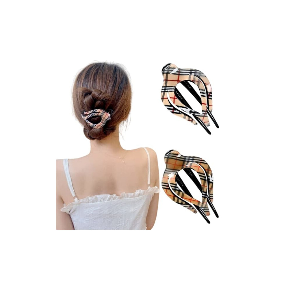 Heart-Shaped Duckbill Hair Clips For Women 2 Pcs 962125888133