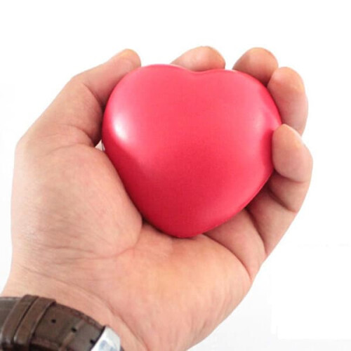 Heart-Shaped Exercise Ball Red Soft Foam 5pcs