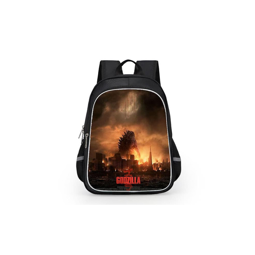 Godzilla print kids backpack waterproof 13 L