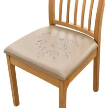 Dining Chair Covers Waterproof PU Leather 6 pcs