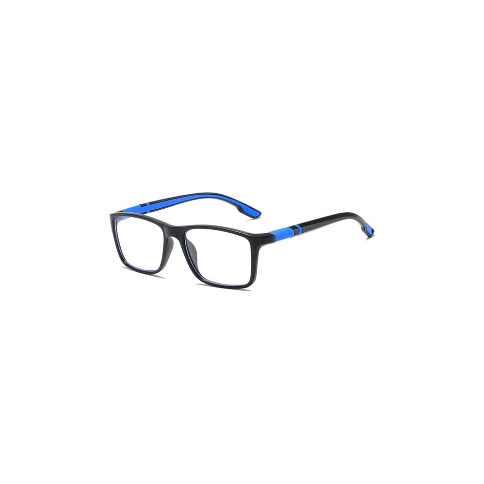Anti- Reading Glasses Square Frame 300 Blue/Light 962029381440