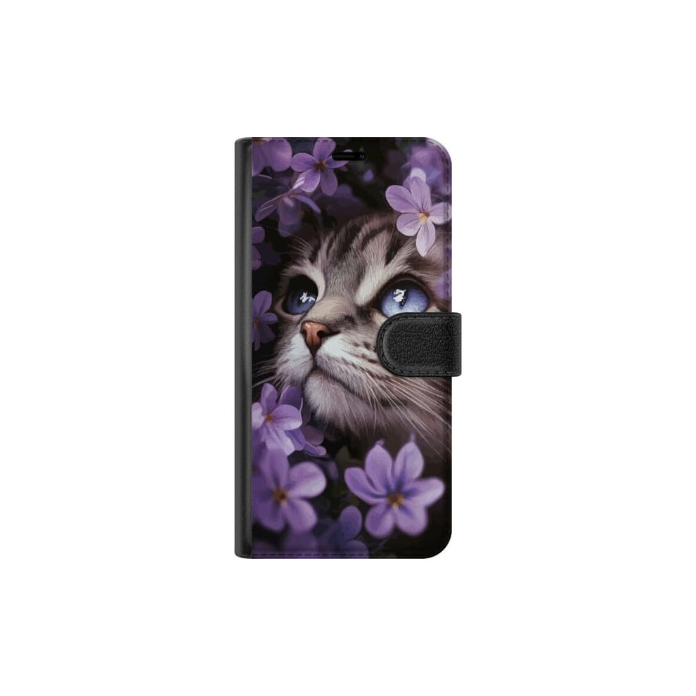 Samsung Galaxy A16 5G Wallet Case With Cat And Flowers 962125888768