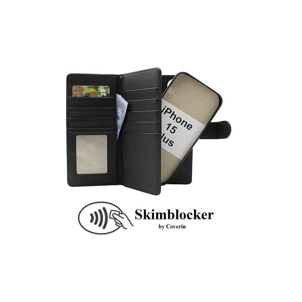 Skimblocker For Iphone 15 Plus Magnetic Wallet Case 962029381655