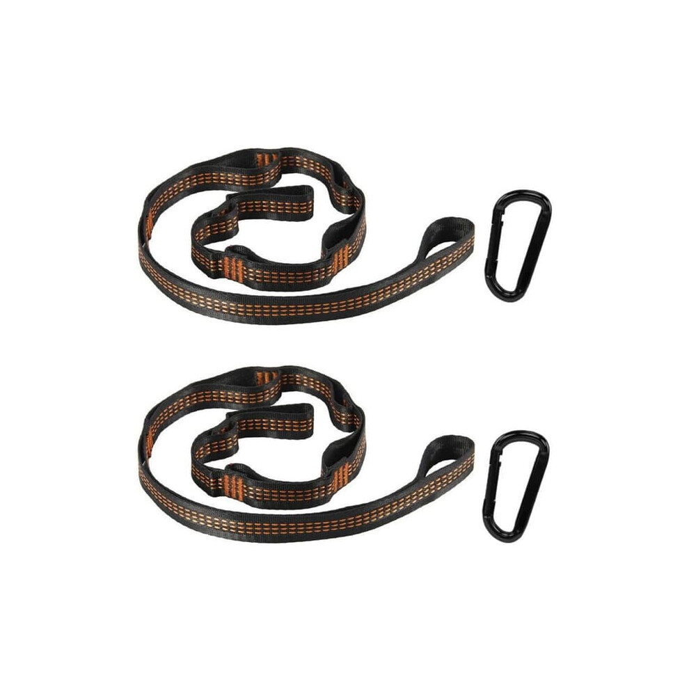 Hammock Straps With Carabiners 2 Pcs 300 Kg 962029382454