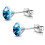 Stud Earrings Surgical Steel 316L Silver 4 mm Round Light 1