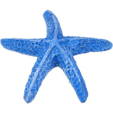 Blue starfish resin aquarium decoration set