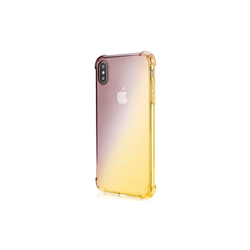 Iphone Xr Silicone Case Shock-Absorbing Black Gold Black,Gold 962029710356
