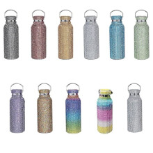 Diamond Rhinestone Stainless Steel Water Bottle 500ml