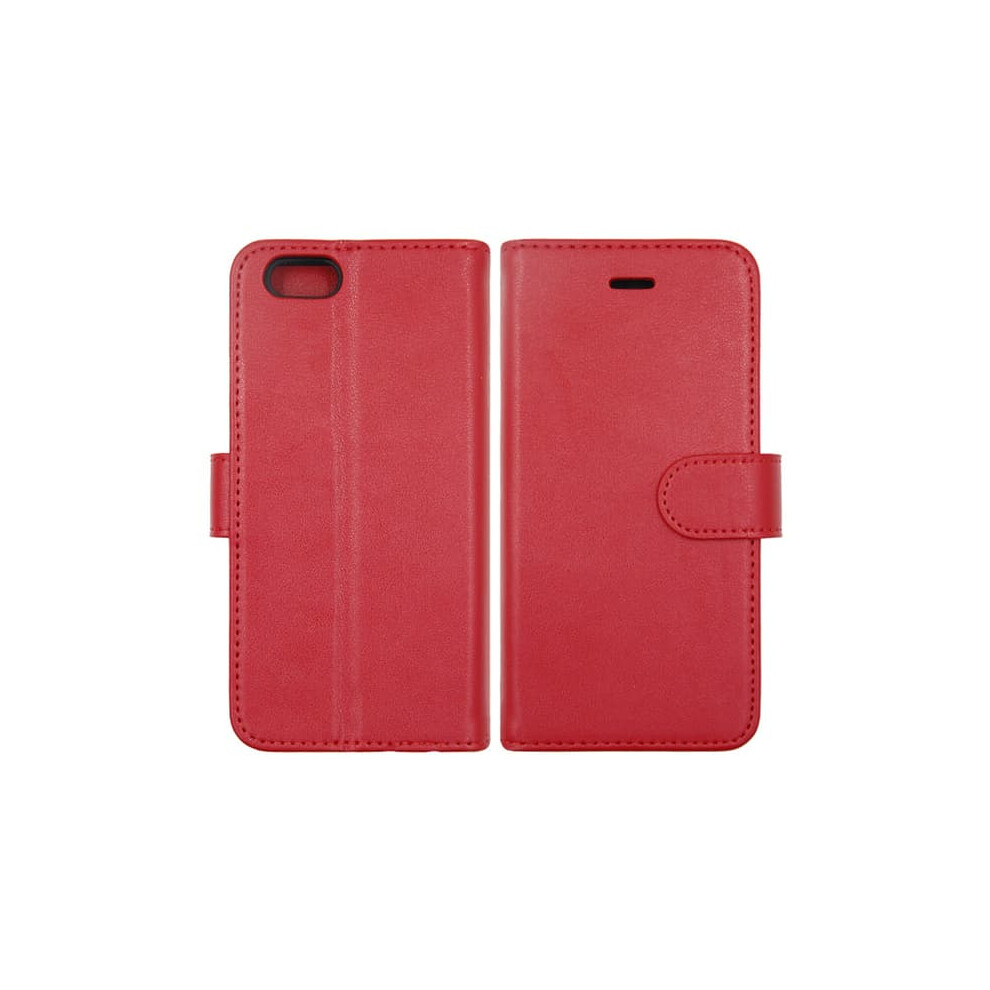 Iphone 6/6S Leather Wallet Case With Stand - Red 962125890365