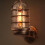 Retro Industrial Cage Wall Lamp Bronze Iron Copper 1