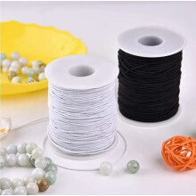 Black nylon elastic thread 50 m 0.6 mm