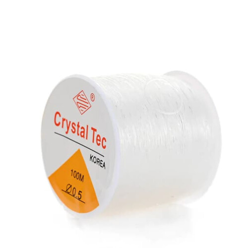 Elastic Cord String Transparent 0.5mm x 100m