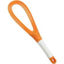 Gedrehter Schneebesen, flacher Kunststoff-Ballonschneebesen für die Küche, dicker Draht-Eierquirl zum Kochen, Mischen, Schlagen und Rühren