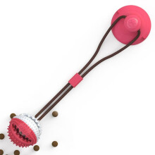 Dog chew toy with suction cup interactive 1 piece