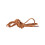 Shoelaces light brown round waxed 80 cm 1