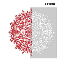 Mandala painting stencil reusable floor wall tile fabric
