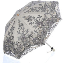 Foldable UV Protection Umbrella for Sun Rain Snow Grey