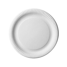 Round white paper plates 50 pcs 18 cm diameter