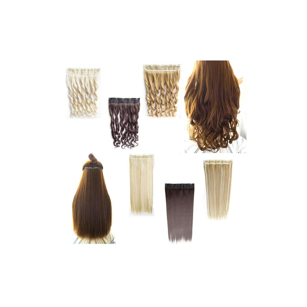 Hair Extensions Clip-on Curly and Straight 70cm