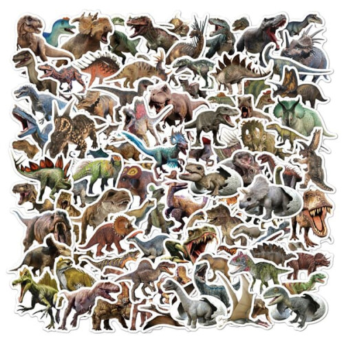 Jurassic dinosaur stamps sheet 100