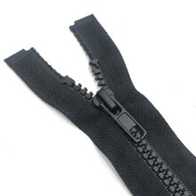 PC split zipper 70 cm black