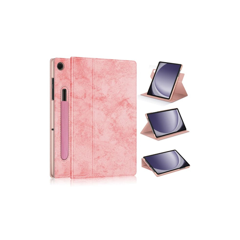 Samsung Galaxy Tab A9+ 360 Rotation Stand Leather Pink 962029711346