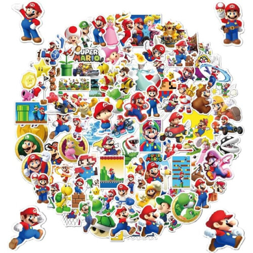 Super Mario vinyl sticker set 100 pcs