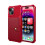 iPhone 15 Red wallet case PU leather 1