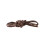 Brown round waxed shoelaces 80 cm 1