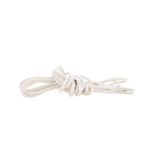 Shoelaces white round waxed 80 cm