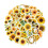 Sunflower Stickers Pack of 50 1