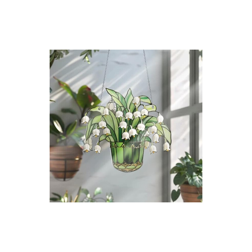 Crystal Lily Of The Valley Suncatcher Kit Stained Glass 2 962029374831