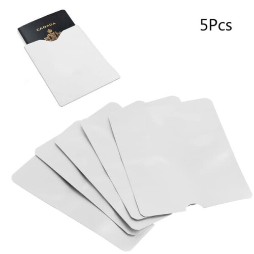Passport Protective Case RFID Blocking 5 pcs